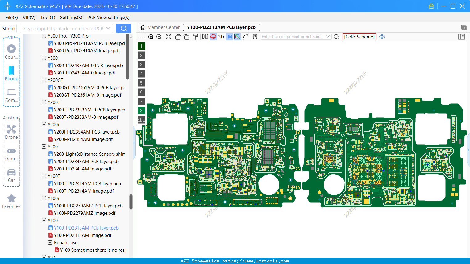 VIVO Y100-PD2313AM PCB Layer